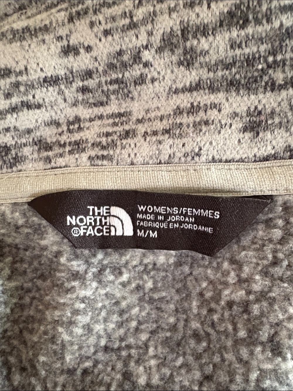 The North Face Heathered Grey Full-Zip Fleece Jacket - Picture 7 of 9